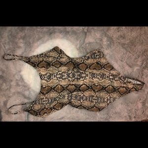 Snake Print Bodysuit